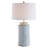 Ceramic Table Lamp with Linen Shade-1858570406