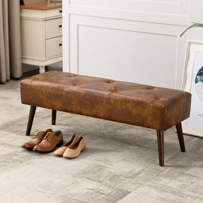 Banc en faux cuir Benjamin