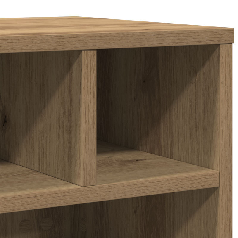 Support d'imprimante en bois d'ingénierie chêne artisanal 16,14 po x 12,60 po x 13,58 po, Chêne artisanal