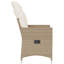  Chaise de jardin inclinable beige, blanc crème-1059932292-1059932536-1059932537