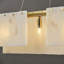 Lustre rectangulaire albâtre L40 po (ampoules à intensité variable incluses)