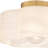 Kaelon 1-Light Brushed Weathered Brass Semi-Flush Mount