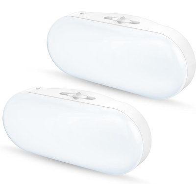 Veilleuse haute luminosité RVB avec sélecteur de couleur coulissant et finition blanche