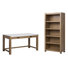 Bureau d'écriture avec bibliothèque
