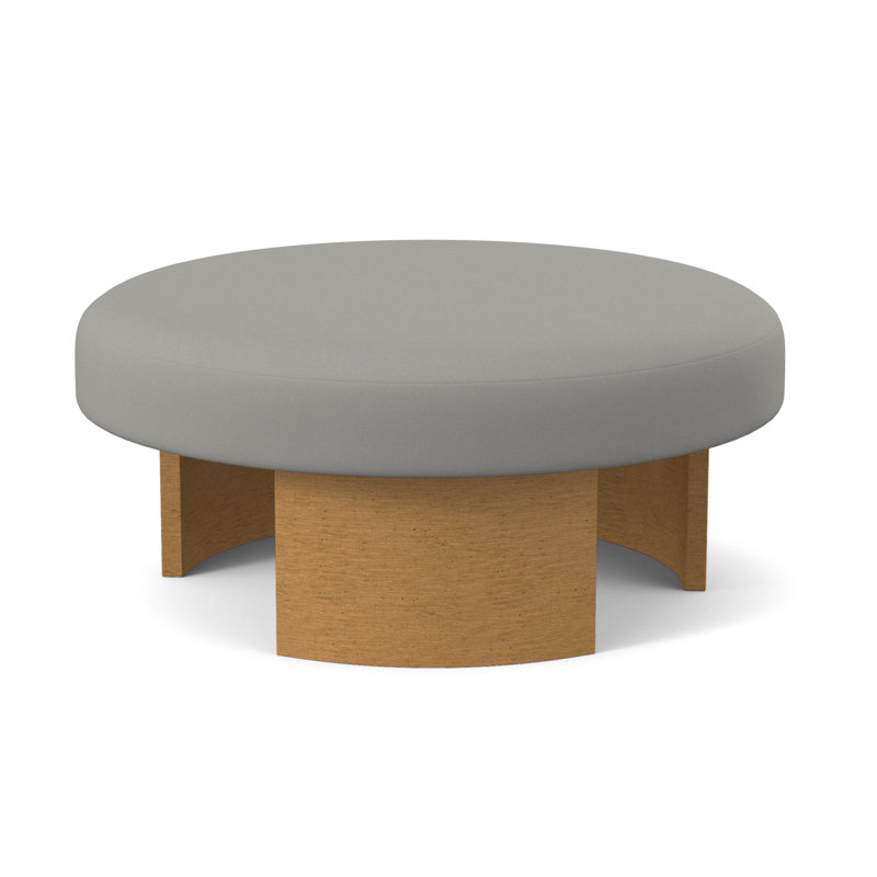 Repose-pieds Eclipse, Ambre, 100% polyester ivoire Fizz