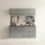 Armoire de rangement murale en métal l 32 po x H 16 po x P 16 po Astro Series