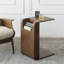 Table d'appoint avec rangement en C