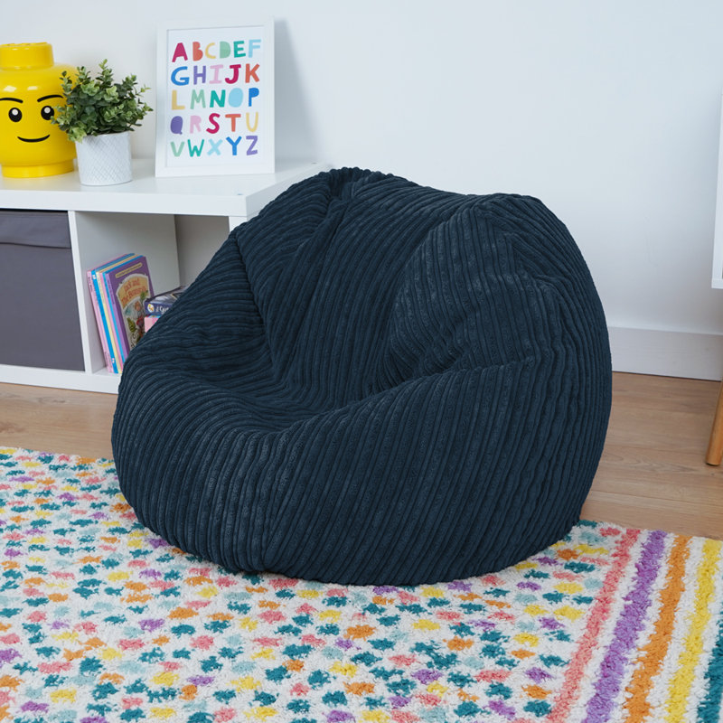 Polyester Refillable Classic Bean Bag, Navy