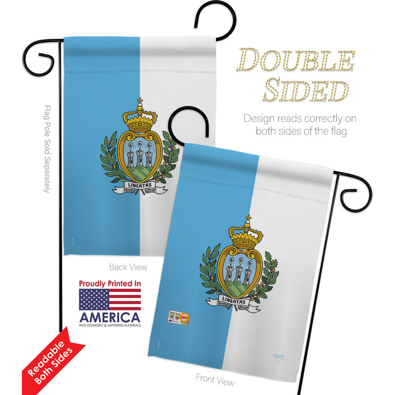 2-Sided Polyester 19 x 13 in. Flag Set