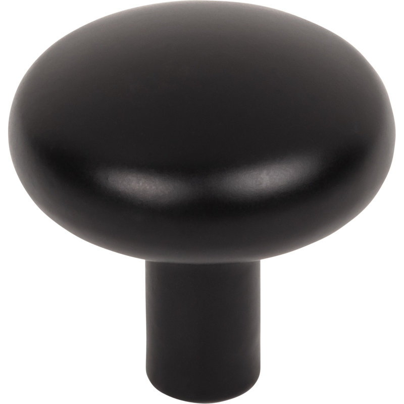 Loxley Mushroom Knob, Matte Black