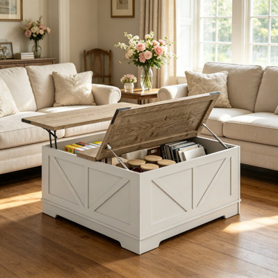 Table basse 17 po 17 po Farmhouse