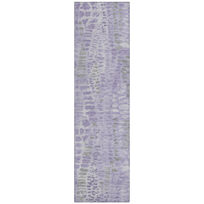 Machine Washable Indoor/Outdoor Jozwiak ACN2382 Circles Rug, Runner 2'3" x 7'6"