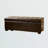 Kianda Brown Faux Leather Upholstered Storage Bench with Flip Top, 18'' H X 51'' W X 19'' D-905426291