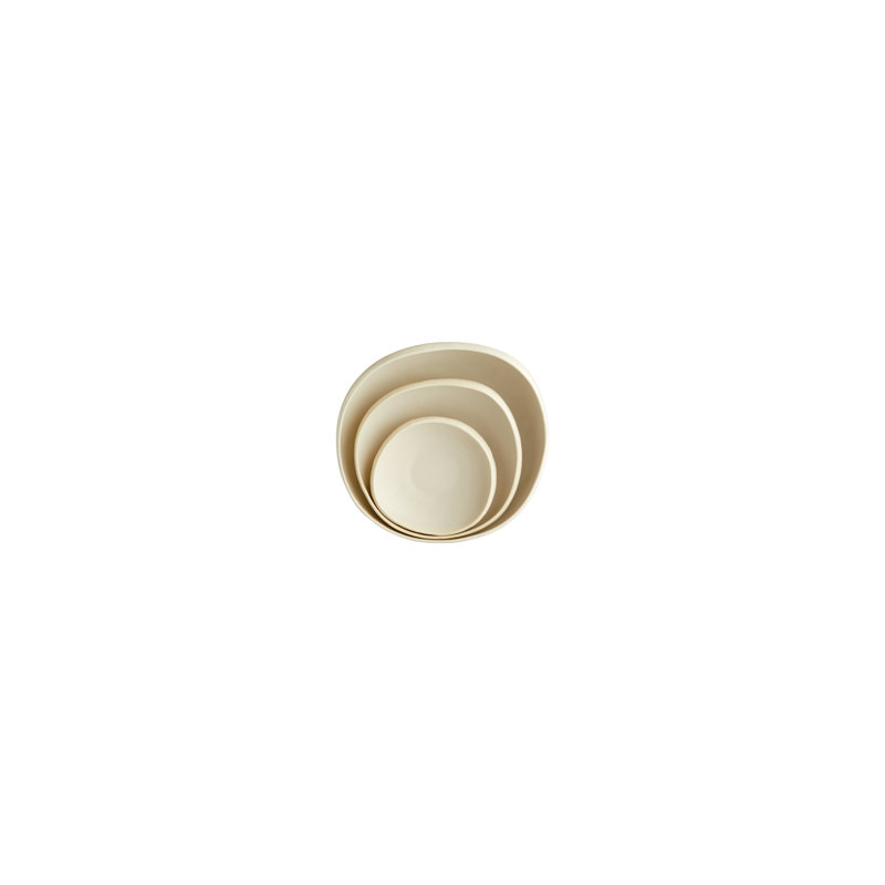 Elon Handmade Cream-Toned Ceramic Decorative Bowl