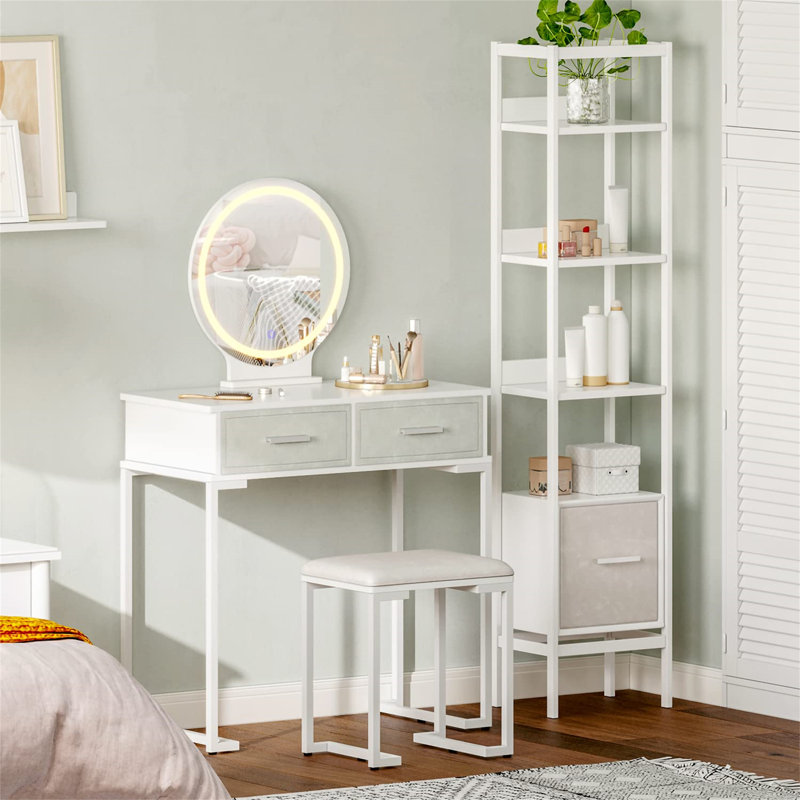 Irmlind Dressing Table with Mirror