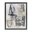 "Brossé collage", art mural encadré noir sur toile flottante par Valerie Corvin-1978633350-1978633344