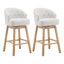 Ensemble de 2 tabourets pivotants de 33,25 po, tabourets de bar rembourrés à hauteur de comptoir avec structure en bois d'hévéa massif, dossier, repose-pieds, tabourets de bar sans accoudoir pour bar à domicile, comptoir de cuisine-1024187565