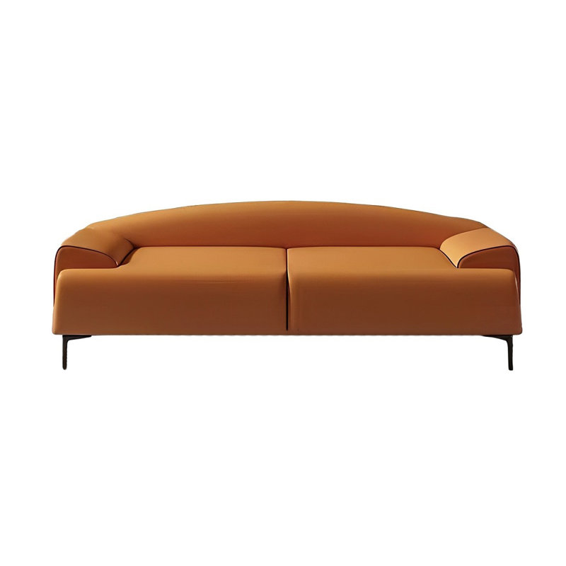 Banc rembourré Sile, H 21,65 po x l 70,86 po x P 19,68 po, Orange