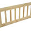 Lit de plancher en bois en forme de maison avec clôture, garde-corps-134319857-134319860