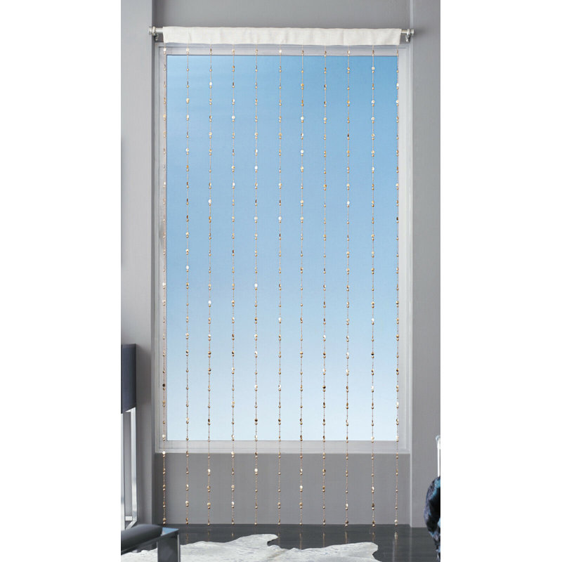Rideau en polyester Grayce, Or