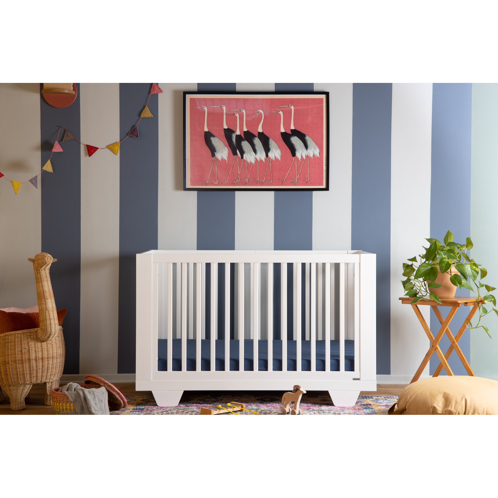Spirit 8-in-1 Convertible Crib, White