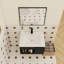 Meuble-lavabo mural flottant avec lavabo en céramique-607940195