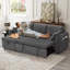 3 Seater Corduroy Sofa Bed-116530548