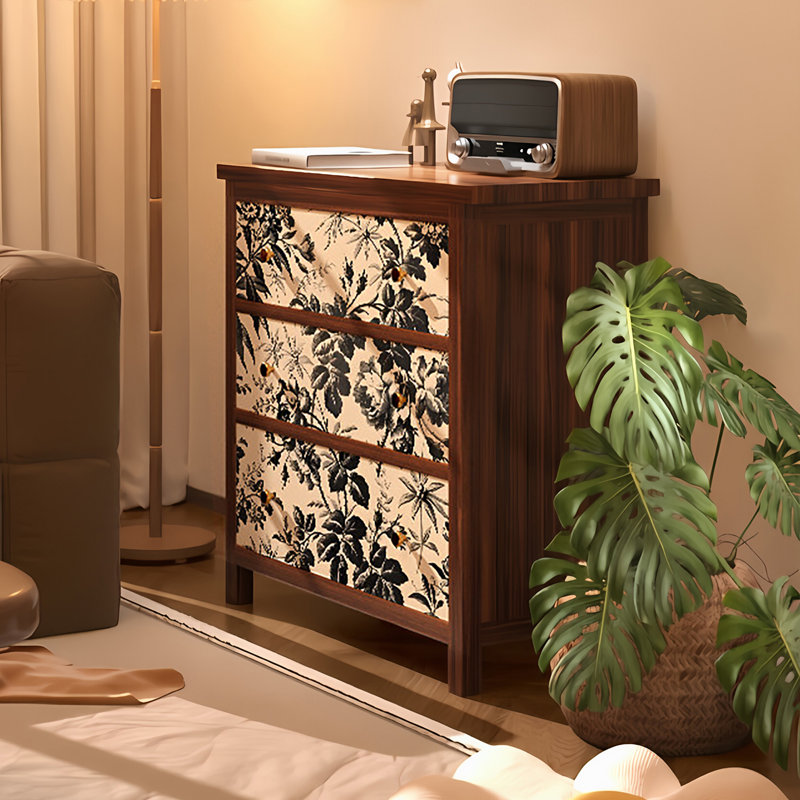 High end light luxury vintage art decor cabinet