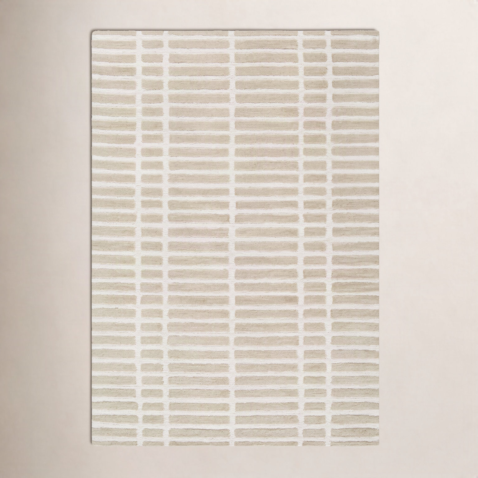 Wright Hand-Tufted Geometric Pattern Rug, Rectangle 9' x 12'