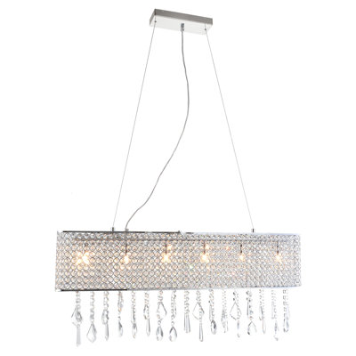 Lustree en cristal 6 lumières Lowall