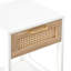 Table d'appoint de 39 cm avec tiroir, table de chevet moderne blanche pour chambre et salon. Apparence attrayante, installation et nettoyage faciles. Ambiance agréable. Facile à assembler et à désinfecter.