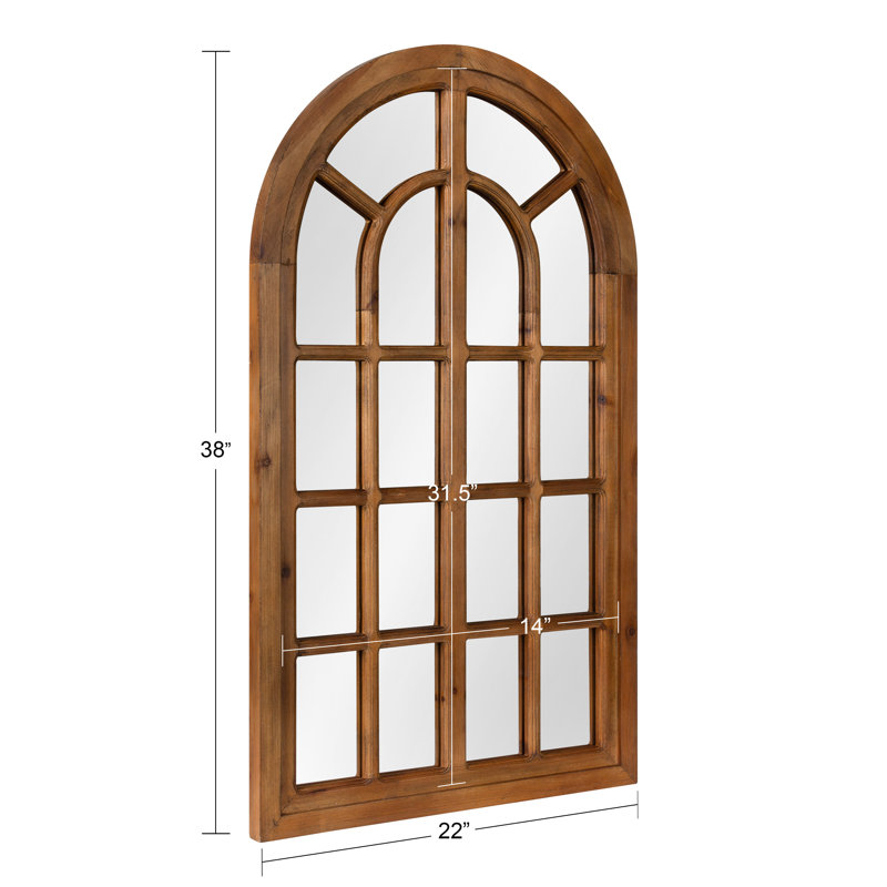 Eggleston Flat Mirror, Rustic Brown