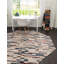 Tapis beige / noir à motif géométrique Tucson-73276217