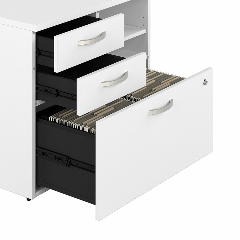 Hyrbid 35.67'' Wide 2 -Drawer File Cabinet
