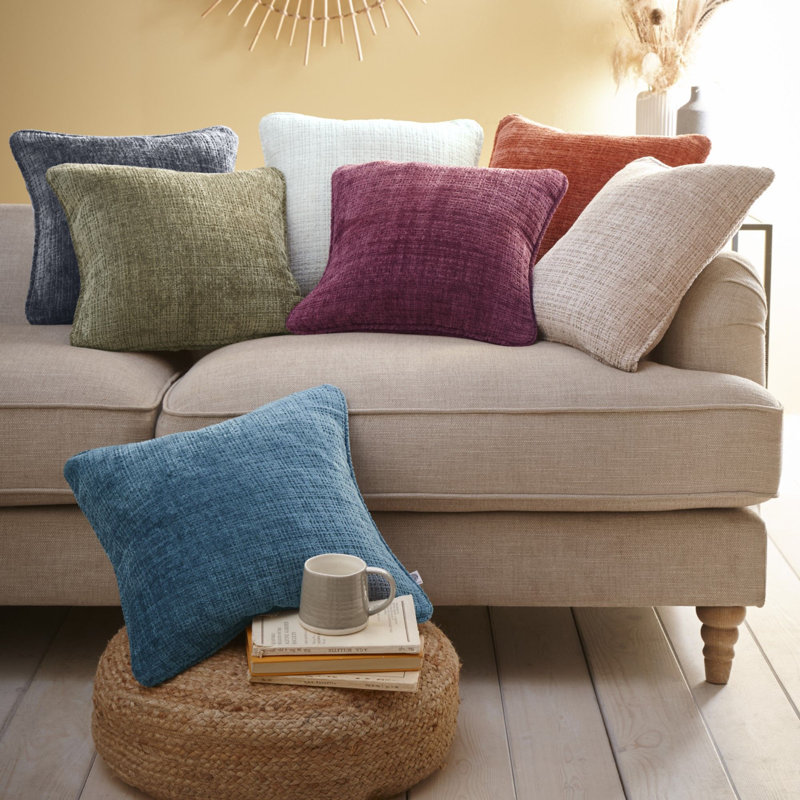 Alba Square Cushion Cover, Ivory