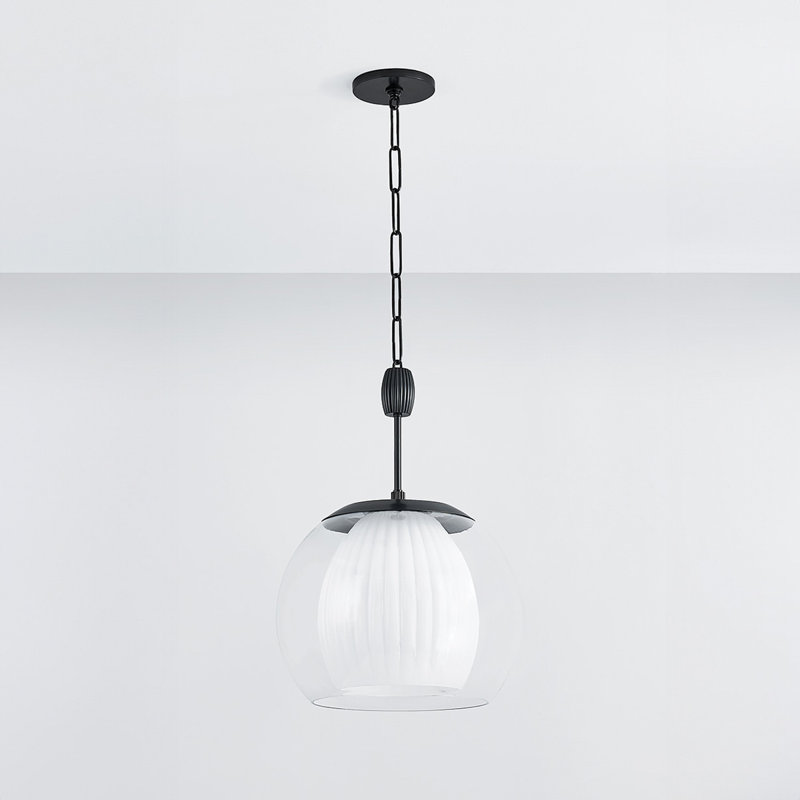 CLEMENTON PENDANT, 24" H x 17" W x 17" D, Bronze