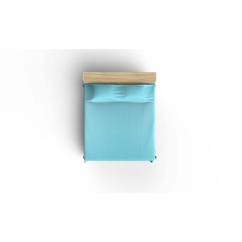 Couvre-lit / couvre-lit 100% coton Magdaleno, Couvre-lit 63 po x 94 po, Turquoise