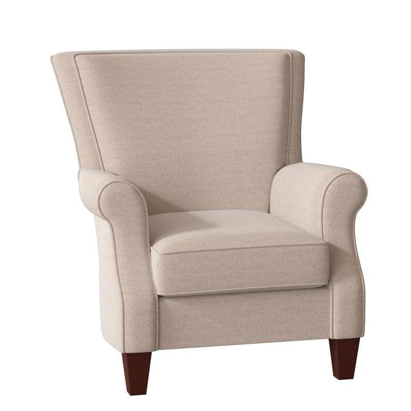 Fauteuil Geary, Sergé blanc à indice 10, Manhattan, Non