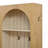 Farmhouse Hall Tree with Arched Design, Oak-1287007691
