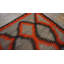 Flatweave Wool Geometric Area Rug in Gray