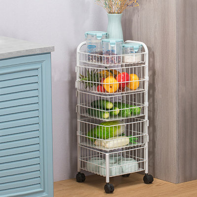 75cm H x 27cm W Utility Cart with Wheels
