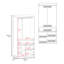 Armoire blanche avec rangement et tringle