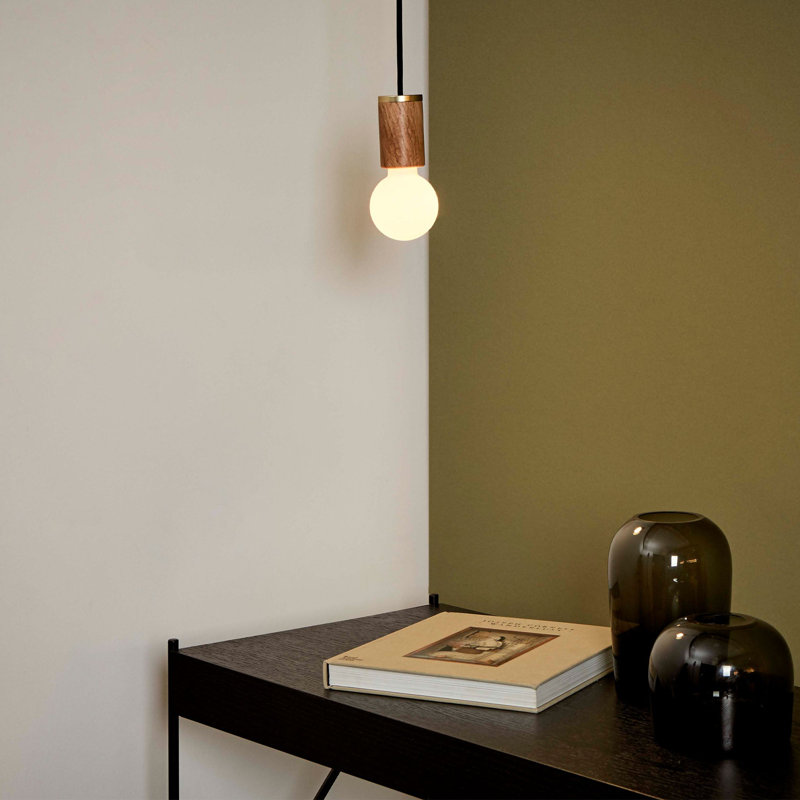 Sphere 1 - Light Single Pendant, Walnut