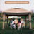 12 pi. L 10 pi. D Pavillon de jardin en acier