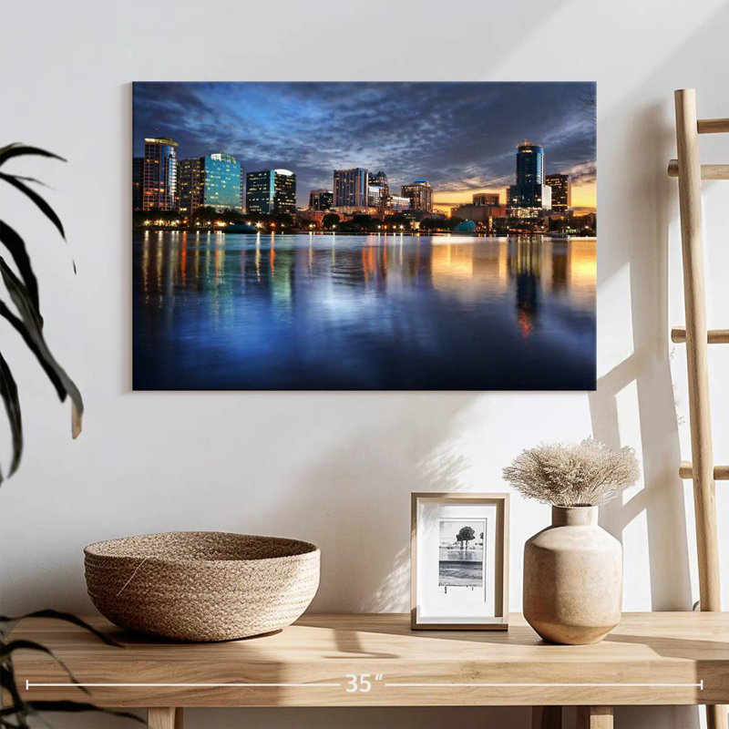 Harpa Orlando Night Skyline, 16" H x 24" W