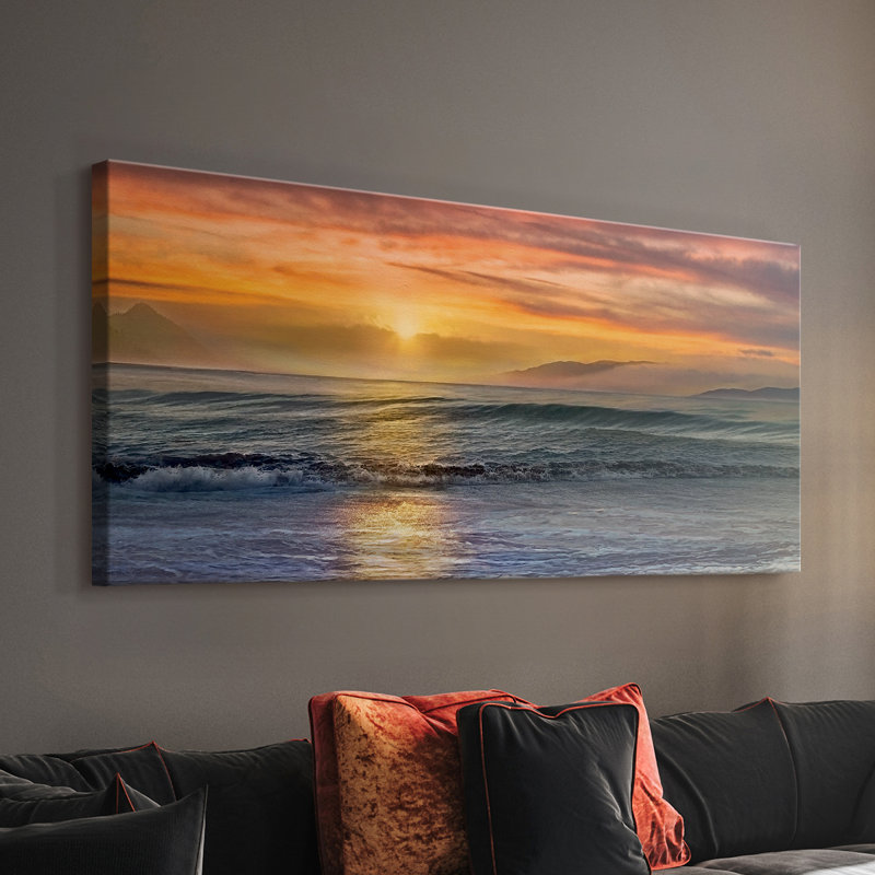 Sundown- Gallery Wrapped Canvas -Ready to Hang, 20" H x 40" W