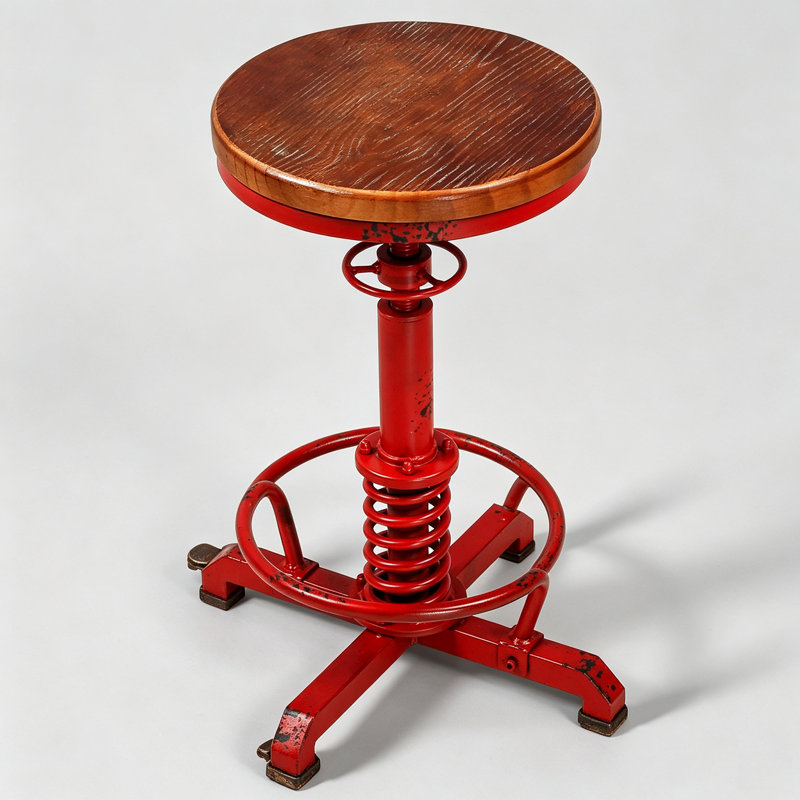 Tabouret Javin, Rouge, 1
