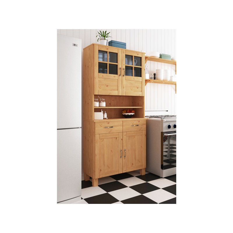 Martindale 85cm Solid Wood Sideboard, Stain Wax