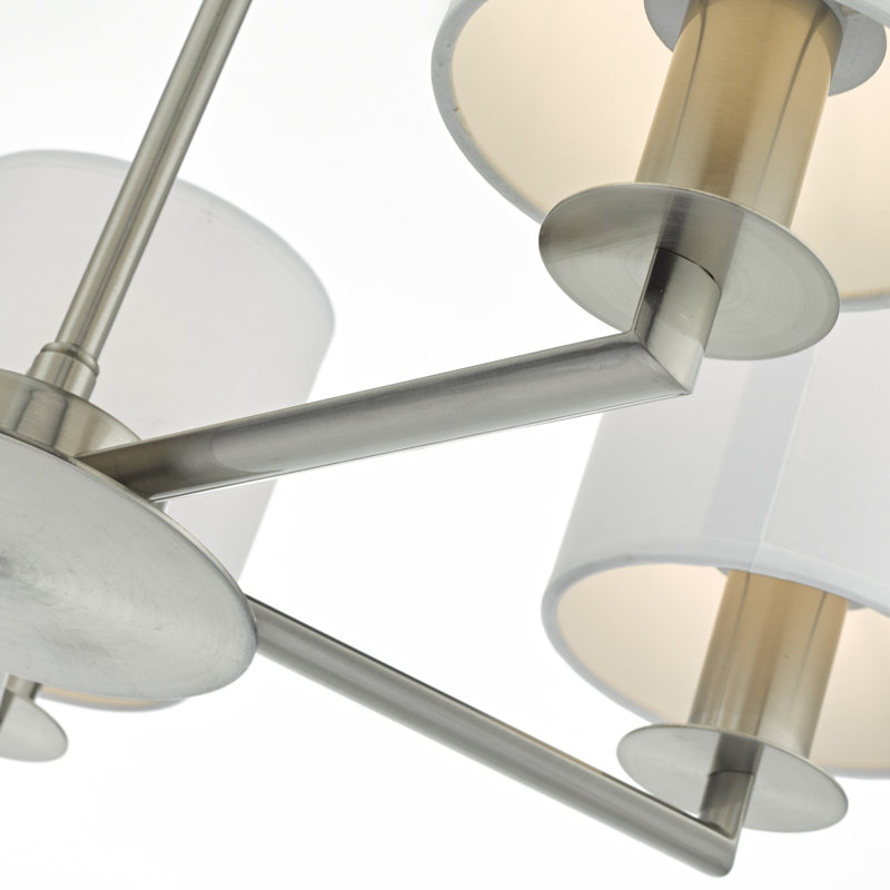 Catlin 5 - Light Candle Style Chandelier, Satin Chrome