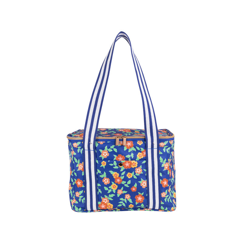 Glacière, floral aigue-marine profond